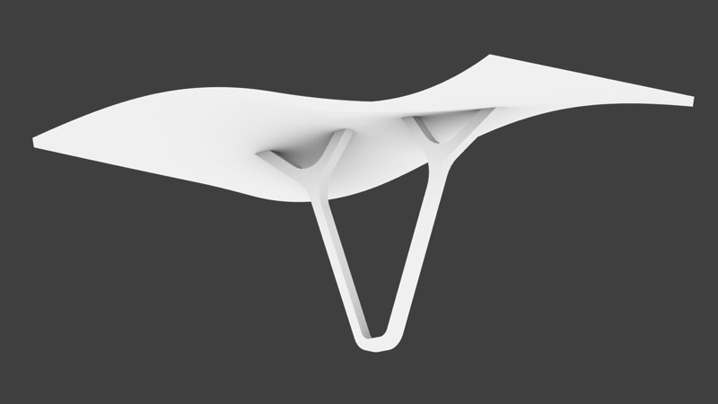 Canopy study on two splayed legs